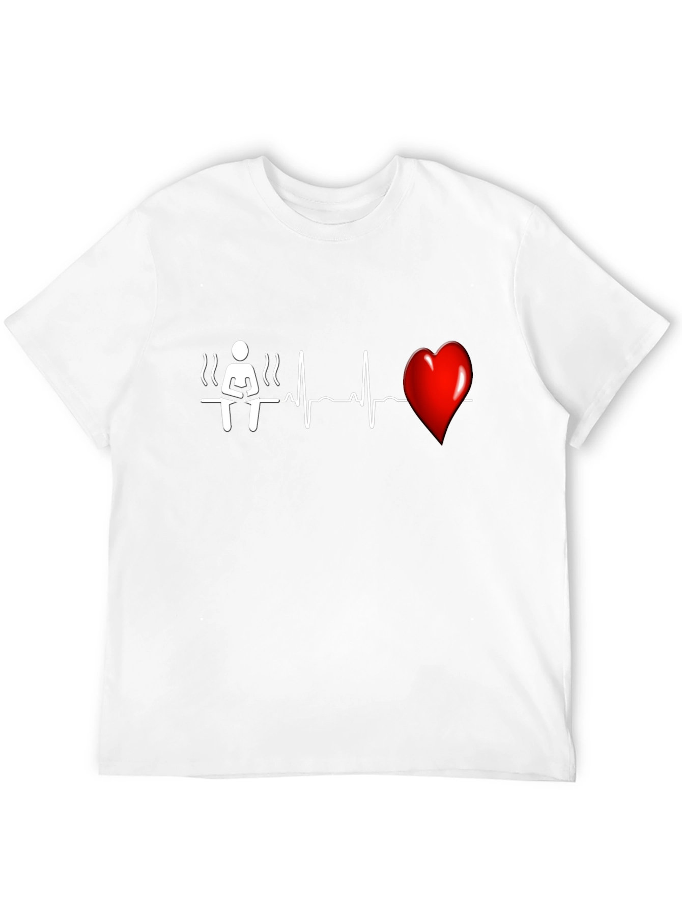 Sauna Heartbeat T-Shirt - Unique Graphic Tee