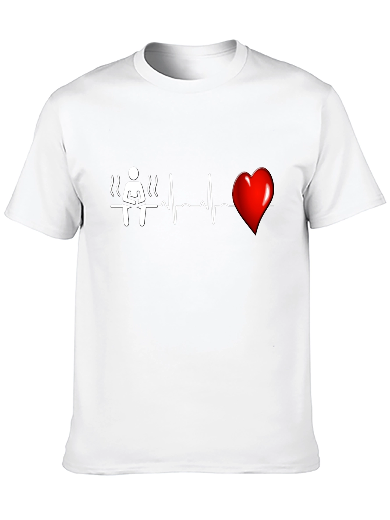 Sauna Heartbeat T-Shirt - Unique Graphic Tee