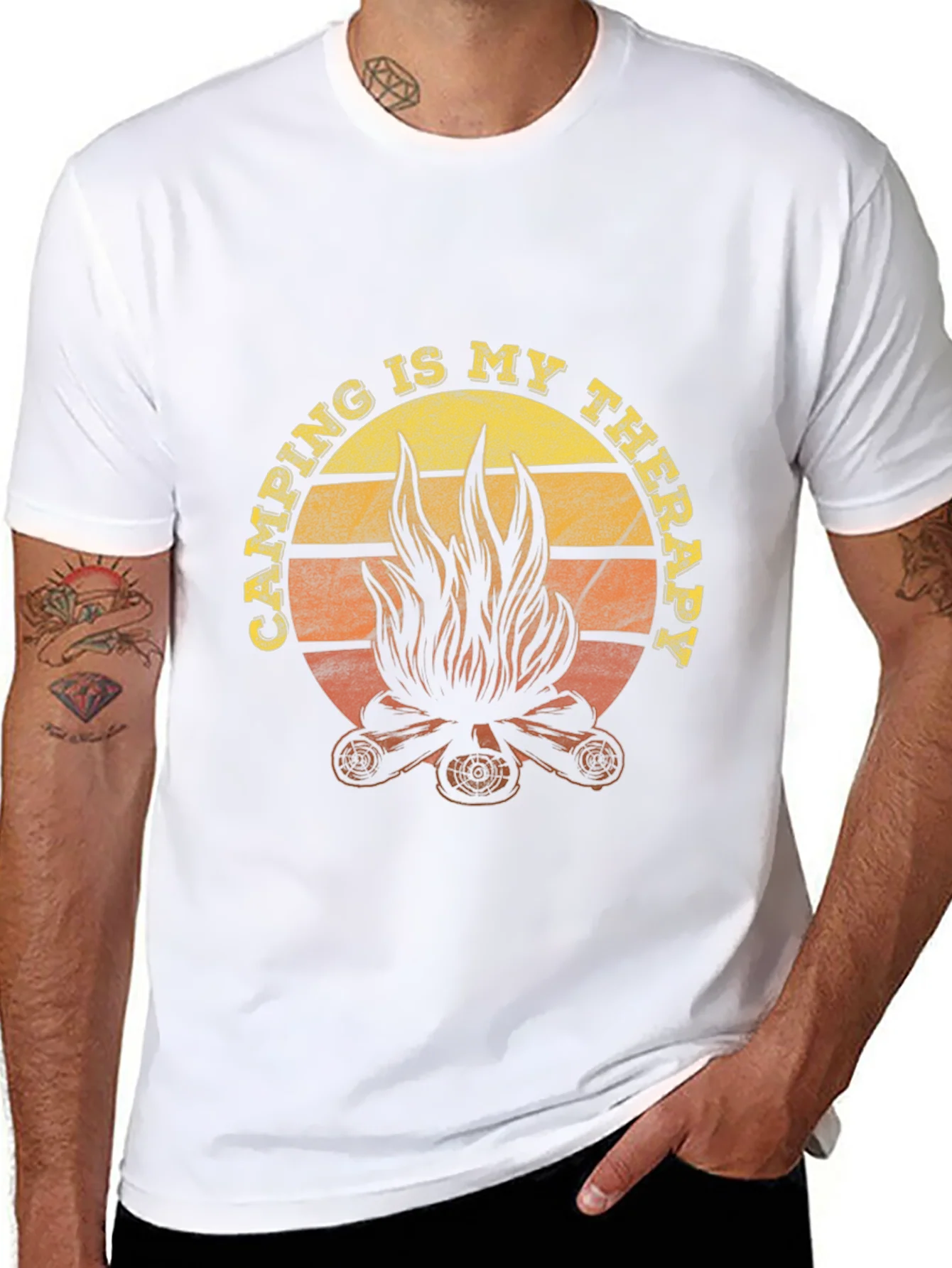 Camping Is My Therapy Graphic Tee