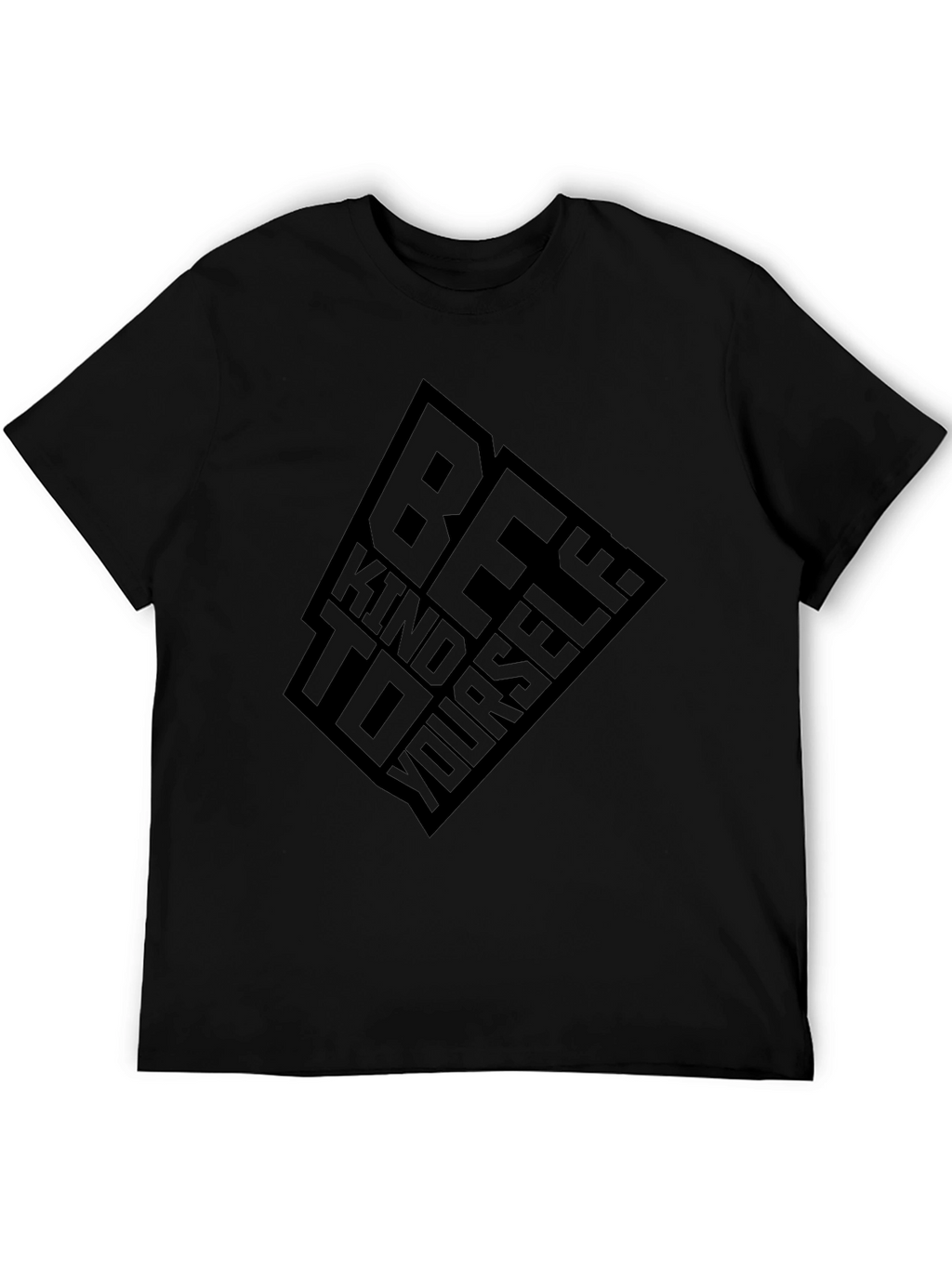 Be Kind To Yourself Black Graphic Tee