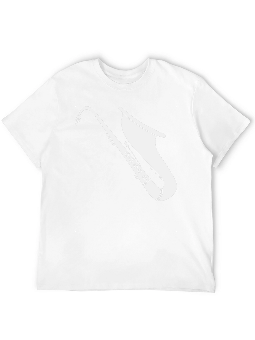 Cool Saxophone Graphic Tee - Black Cotton T-Shirt