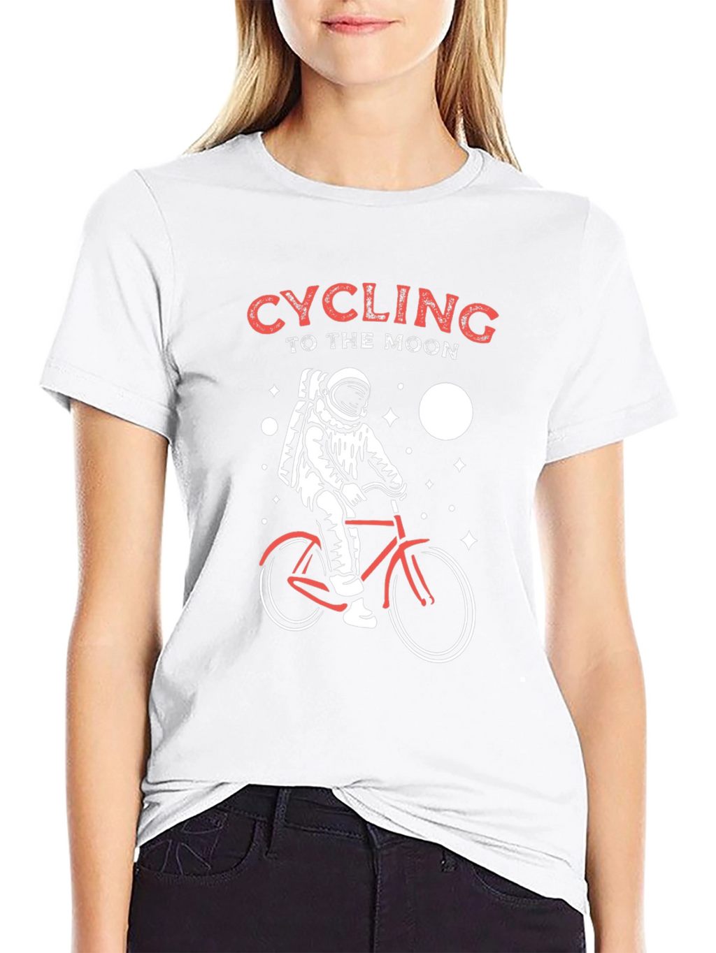 Cycling to the Moon Graphic T-Shirt