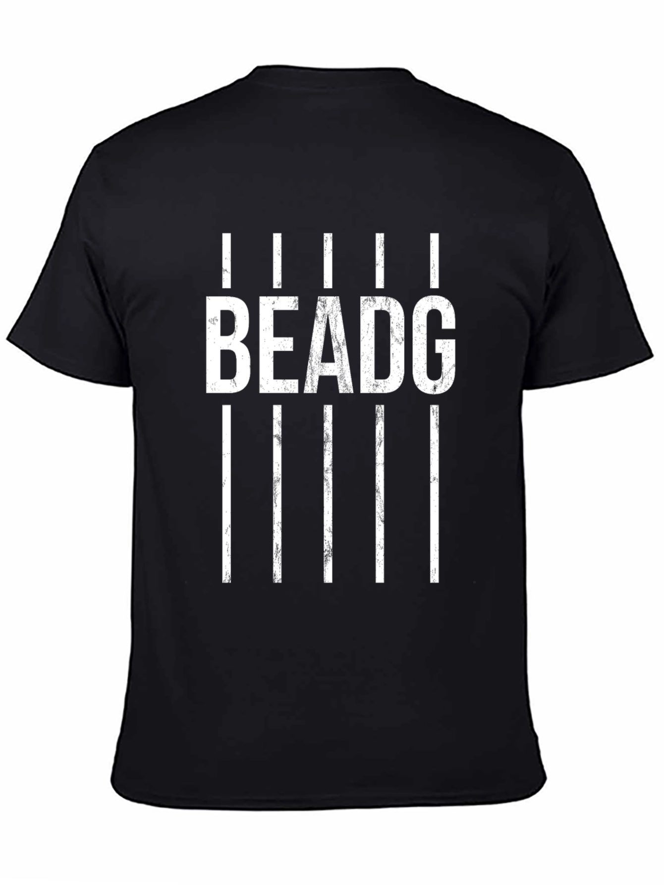 BEADG Graphic Print T-Shirt - Stylish Black Tee