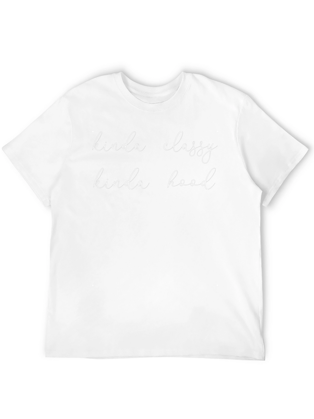 Kinda Classy Kinda Hood Black Graphic T-Shirt