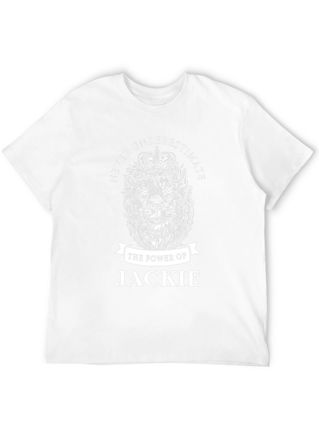 Never Underestimate Jackie Lion Crown T-Shirt