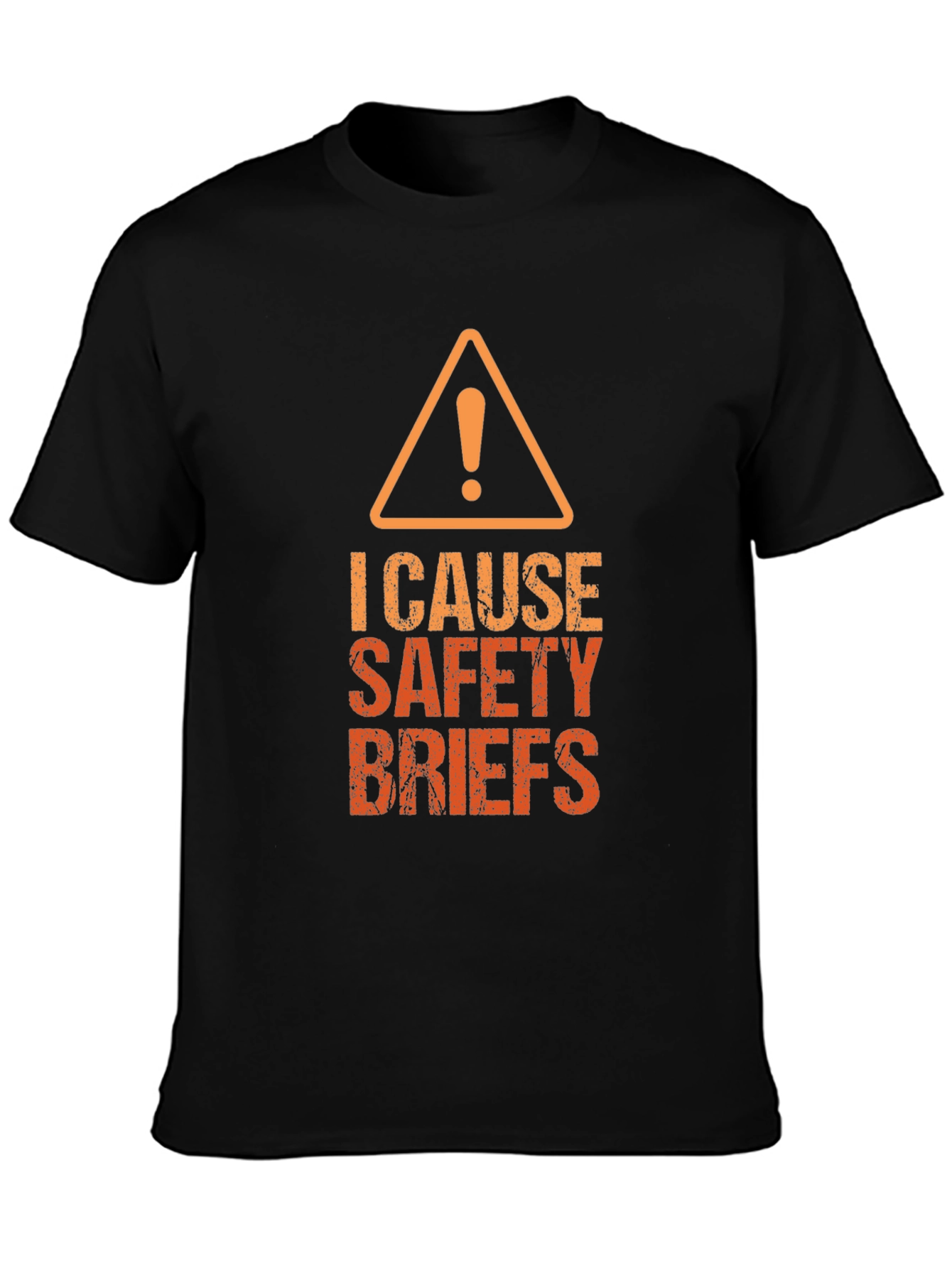 I Cause Safety Briefs Graphic Tee - Black