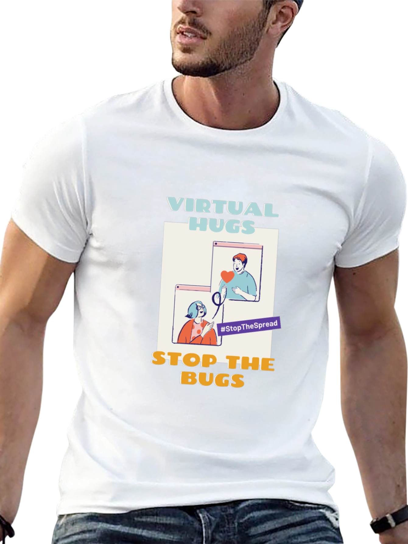 Virtual Hugs Stop The Bugs T-Shirt