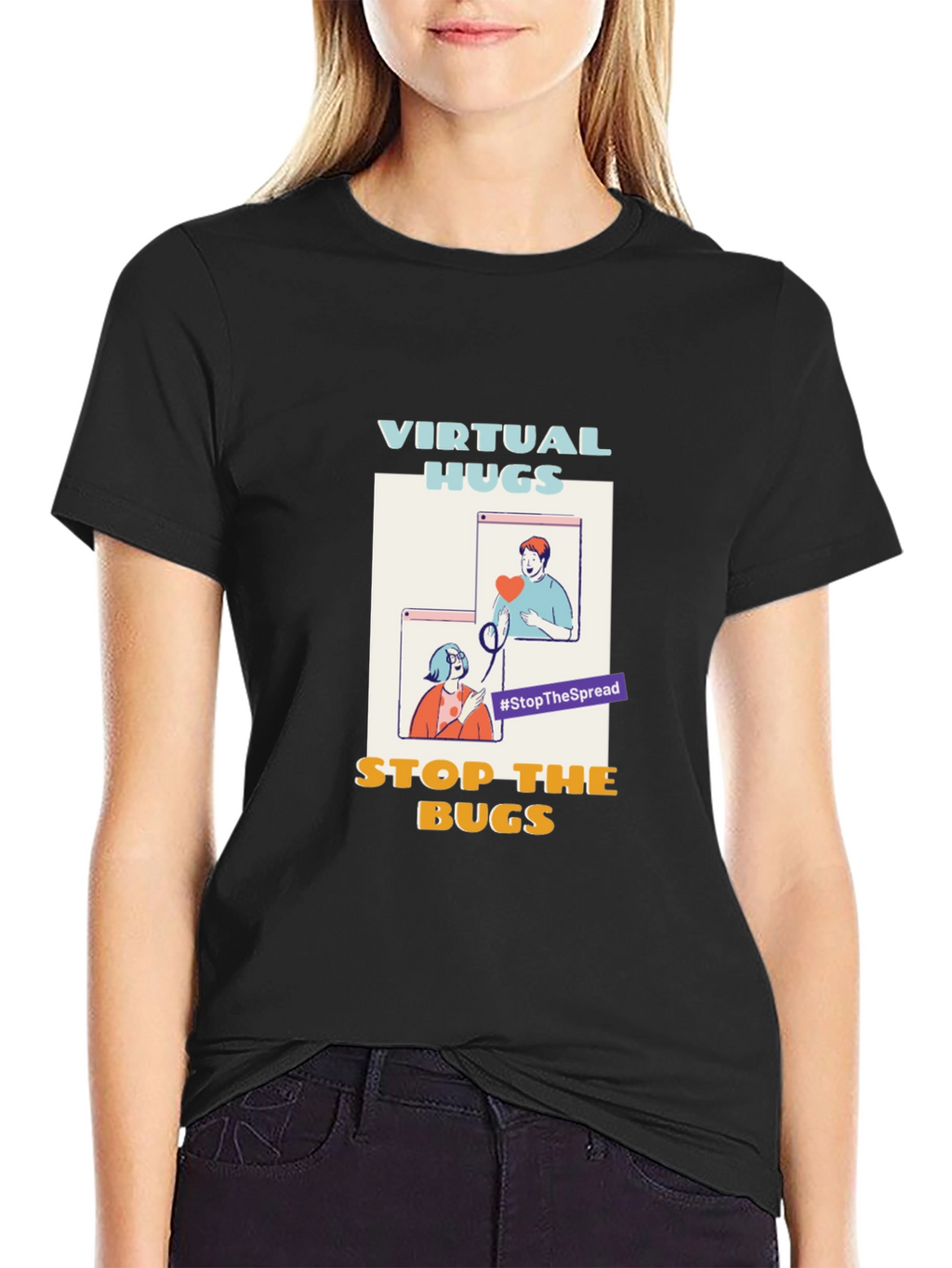 Virtual Hugs Stop The Bugs T-Shirt