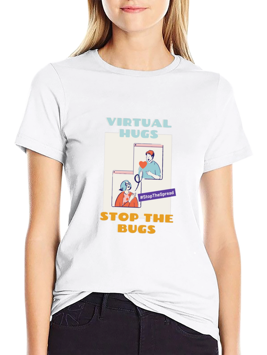Virtual Hugs Stop The Bugs T-Shirt