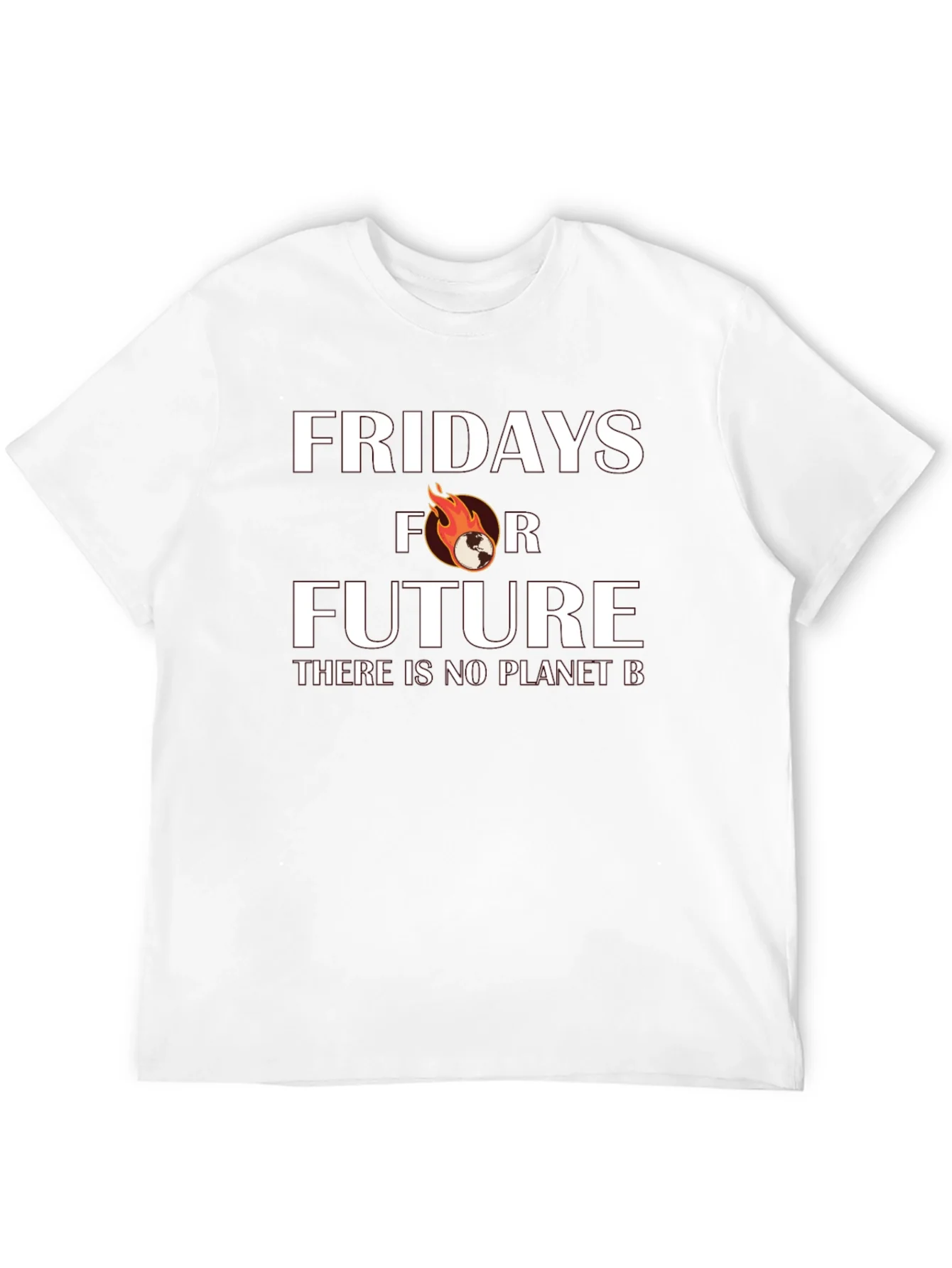Fridays for Future Black Graphic Tee - No Planet B