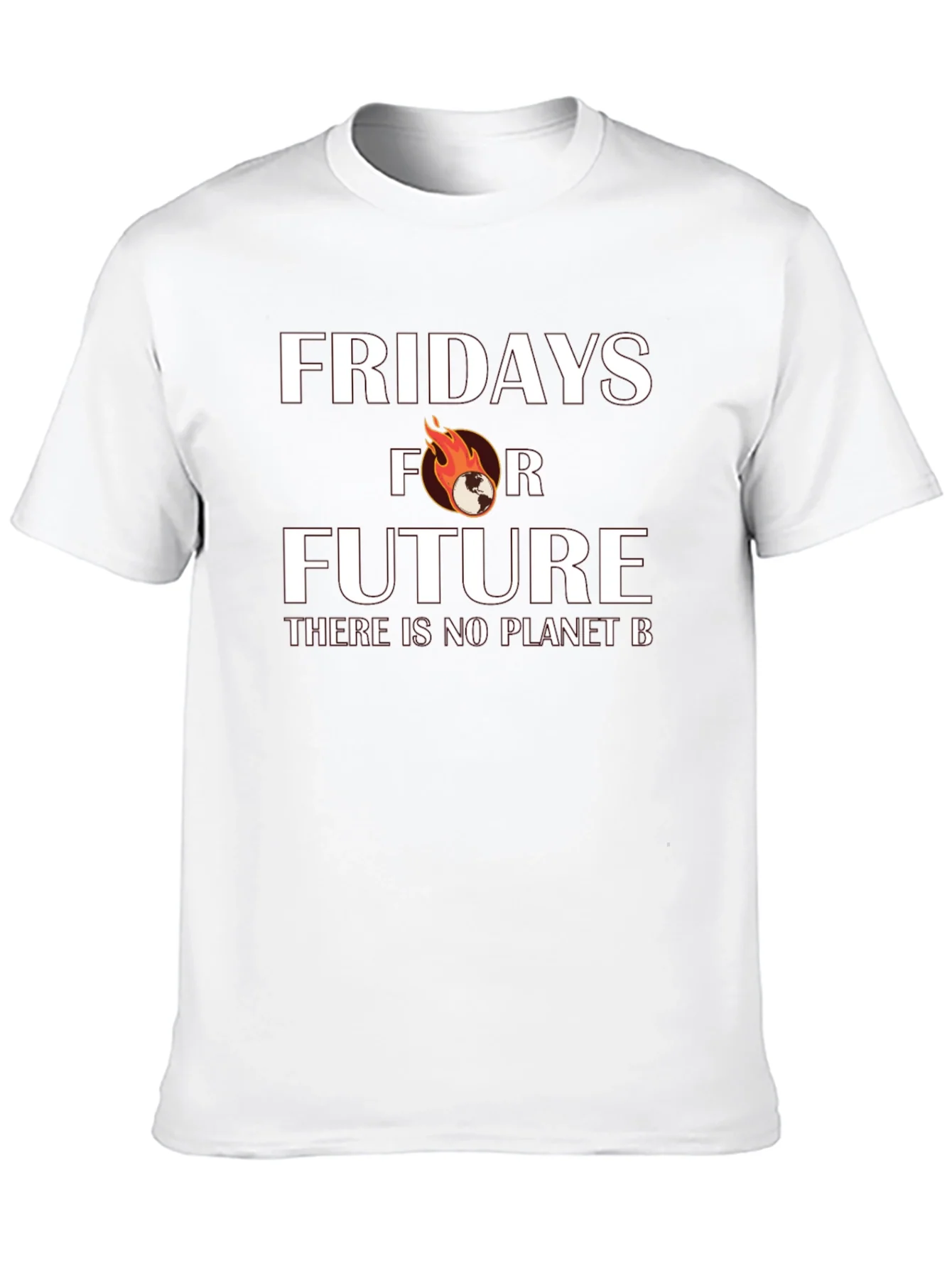 Fridays for Future Black Graphic Tee - No Planet B