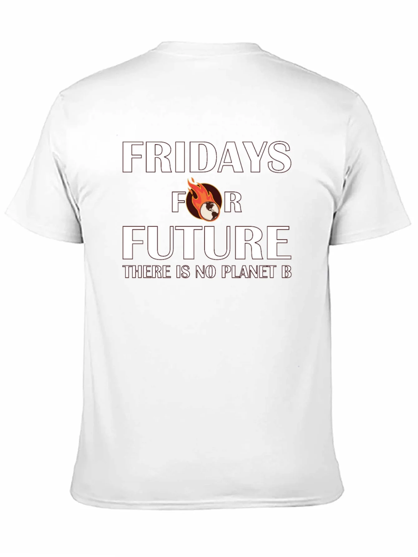 Fridays for Future Black Graphic Tee - No Planet B