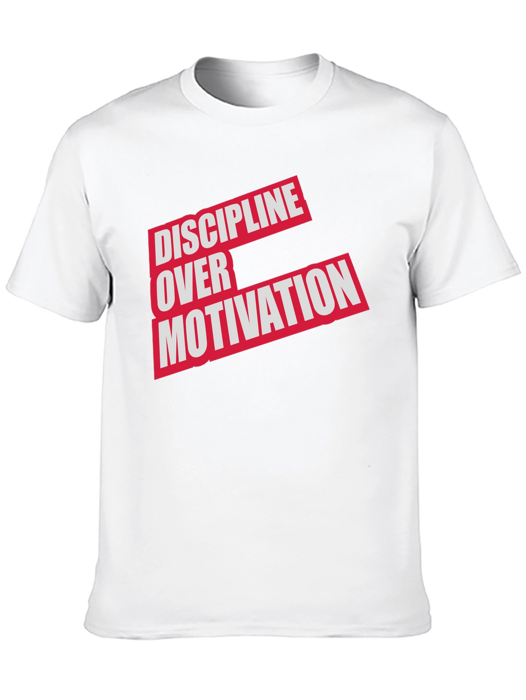 Discipline Over Motivation Graphic Tee - Mens Black T-Shirt