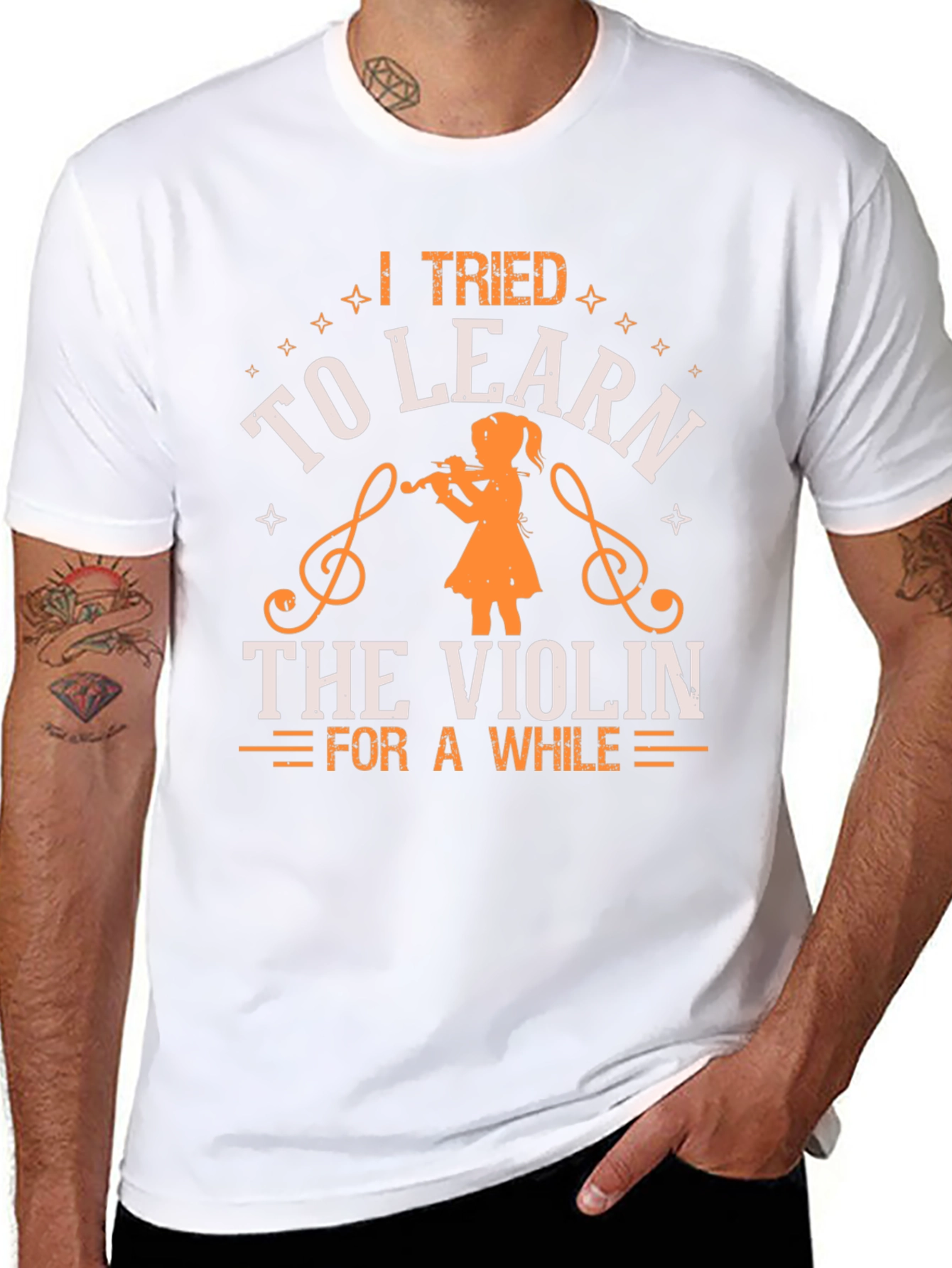 I Tried to Learn the Violin T-Shirt Musician Tee