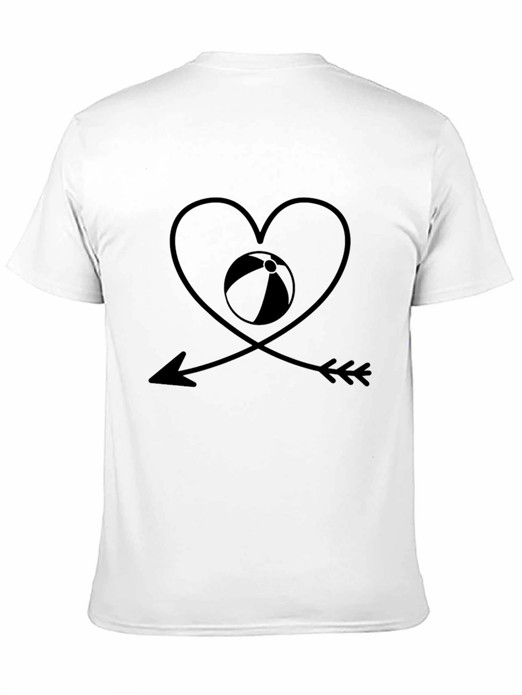 Beach Lover Black Graphic Tee