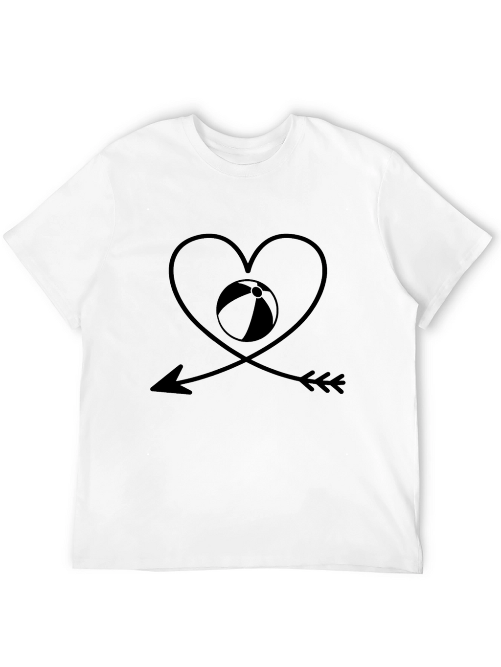 Beach Lover Black Graphic Tee