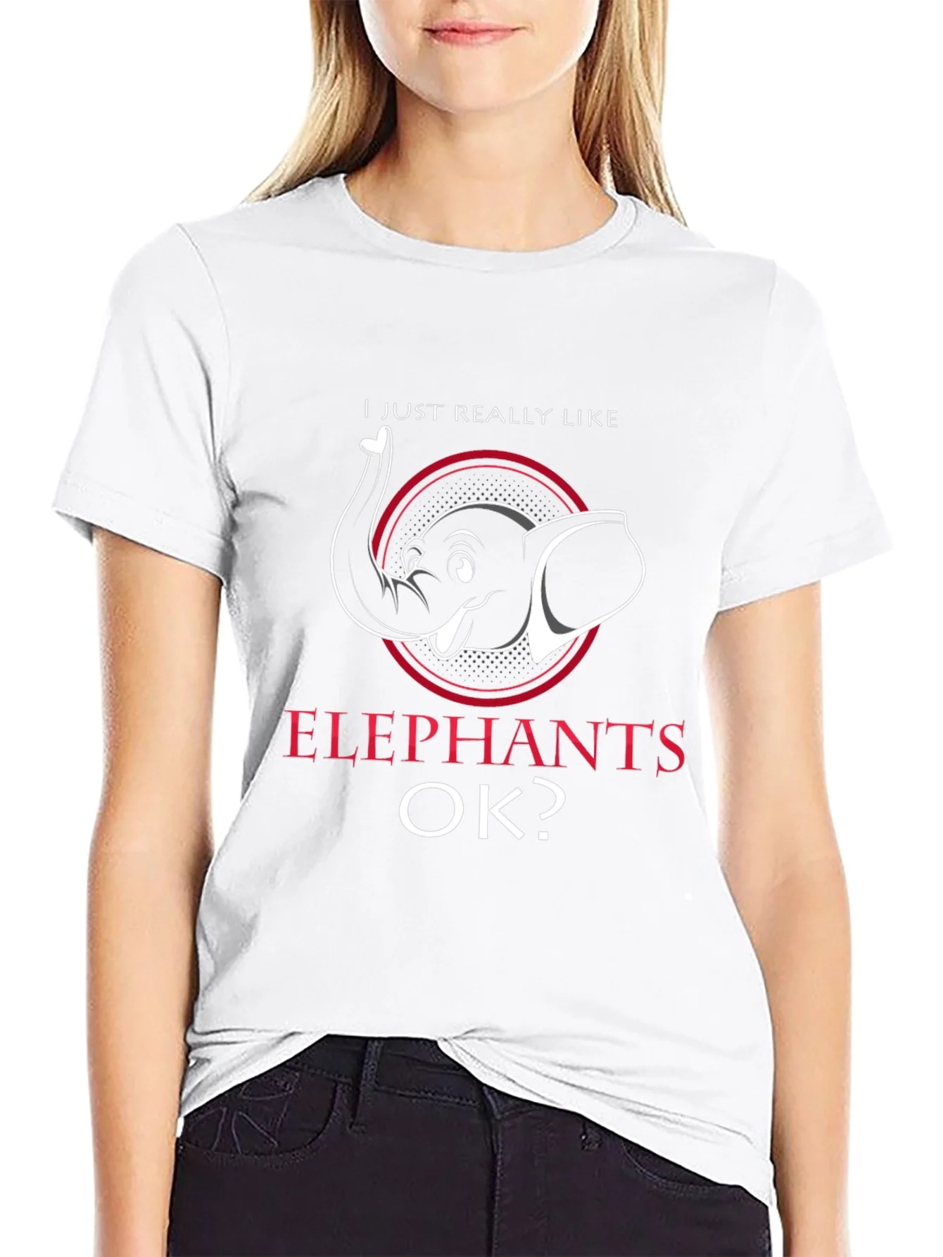 Elephant Lover T-Shirt - I Just Really Like Elephants OK?
