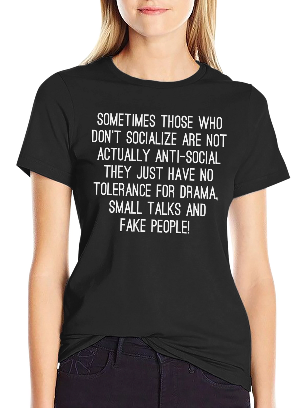Anti-Social Tolerance T-Shirt: Drama-Free Style