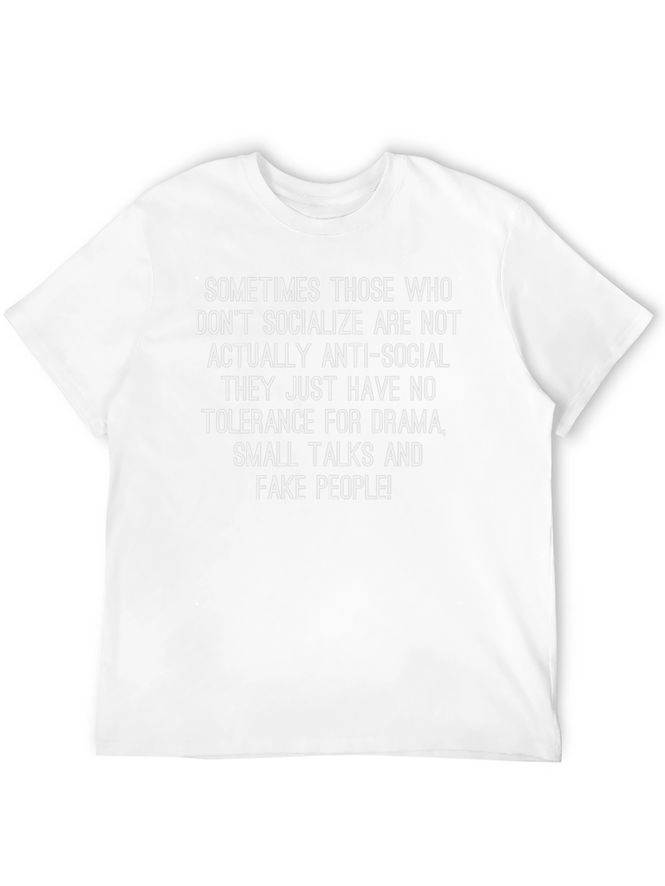 Anti-Social Tolerance T-Shirt: Drama-Free Style