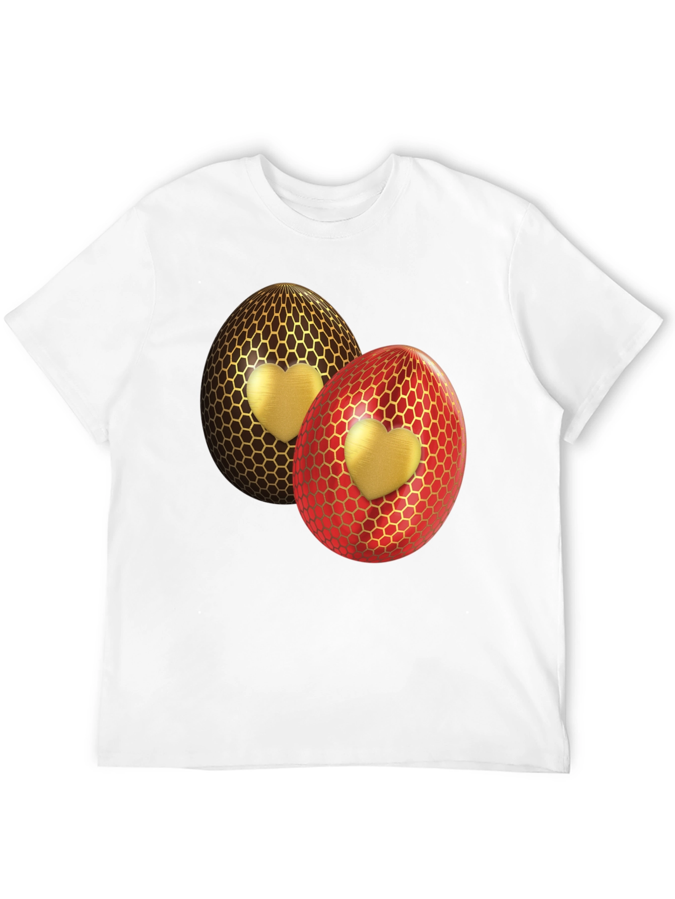 Heart Egg Graphic Tee - Stylish Easter T-Shirt