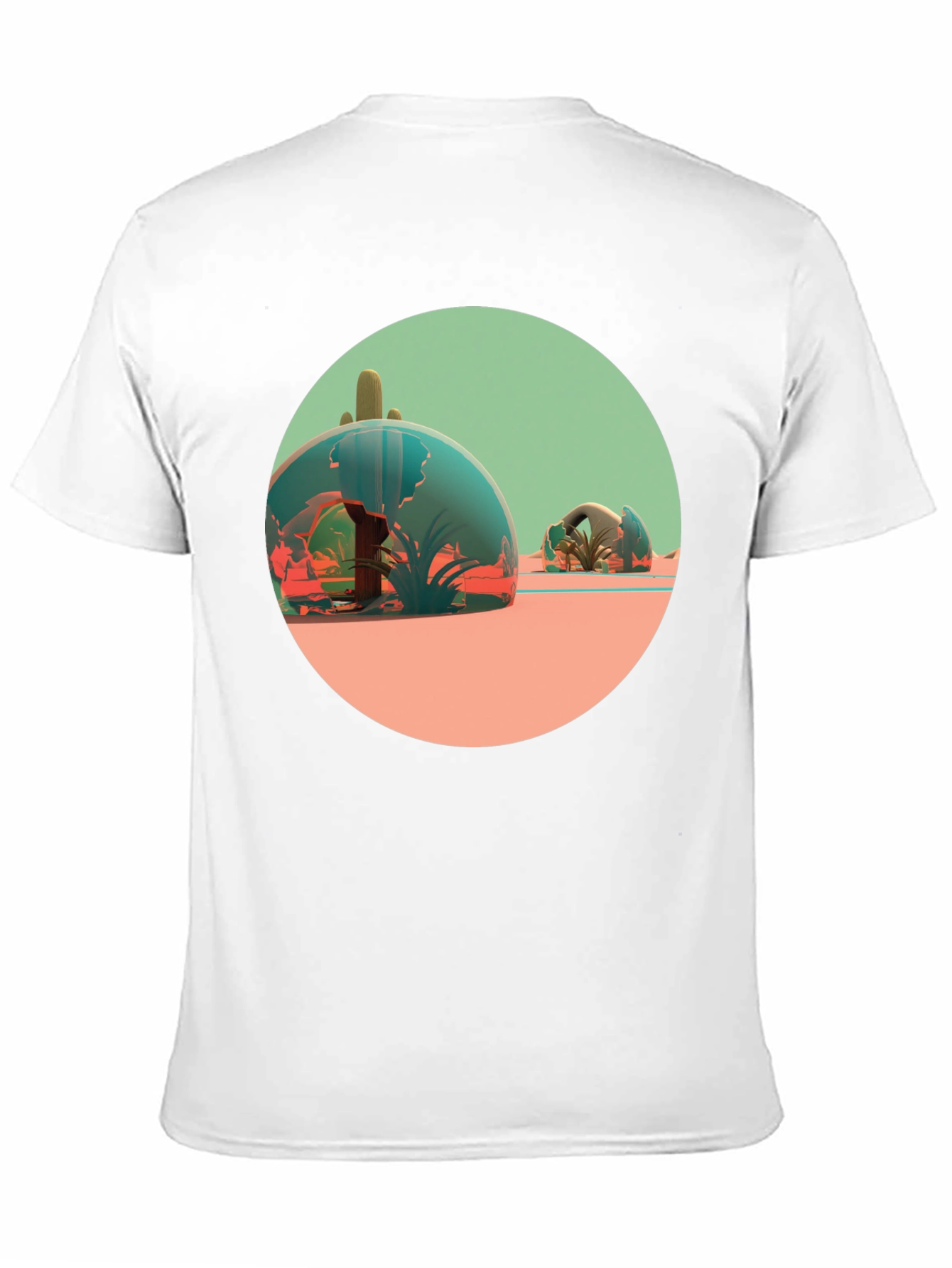 Desert Terrarium Graphic Tee - Black Cotton Blend