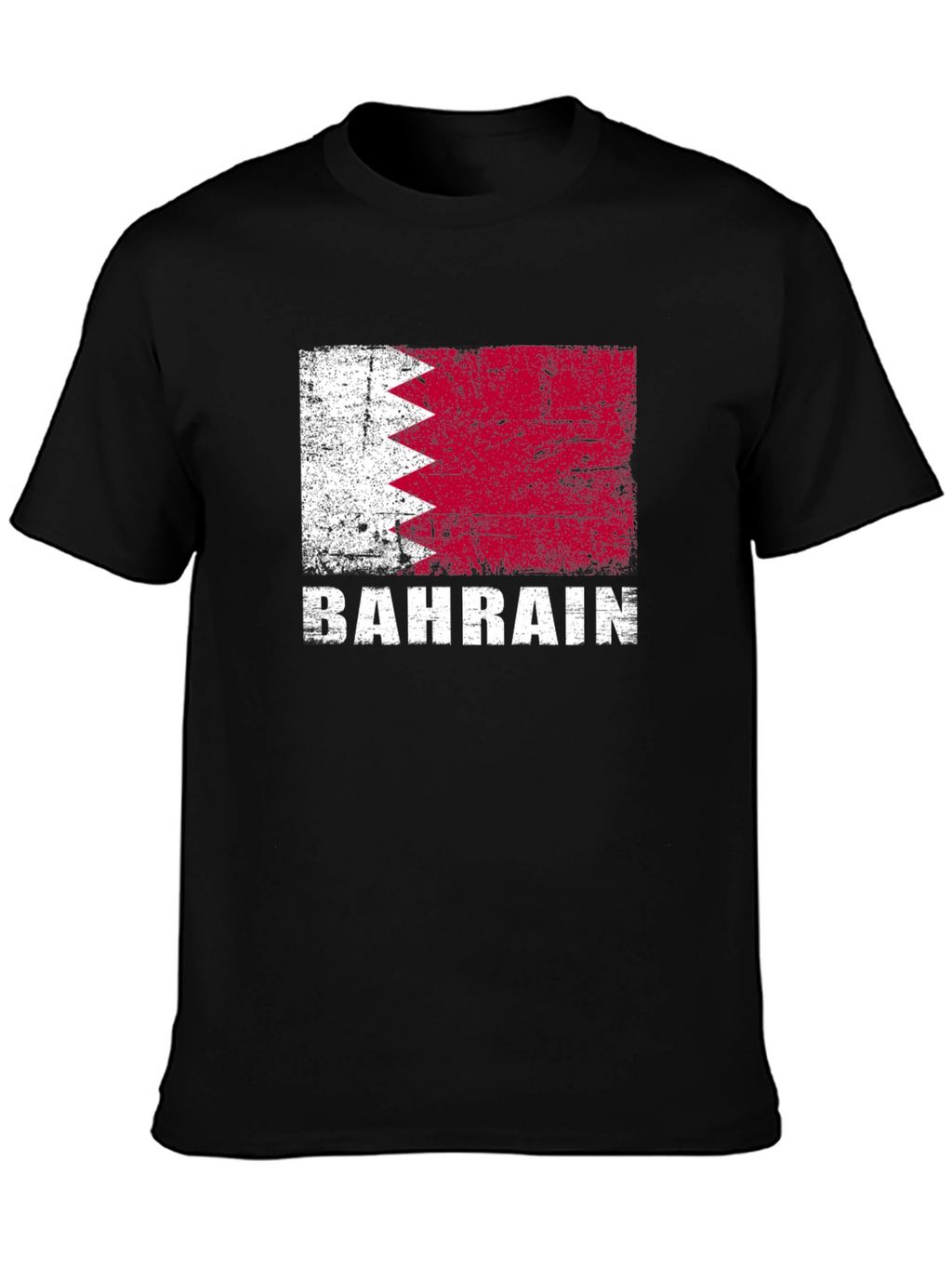 Bahrain Flag T-Shirt - Distressed Graphic Tee