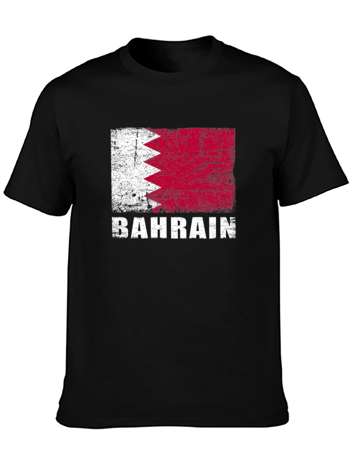 Bahrain Flag T-Shirt - Distressed Graphic Tee