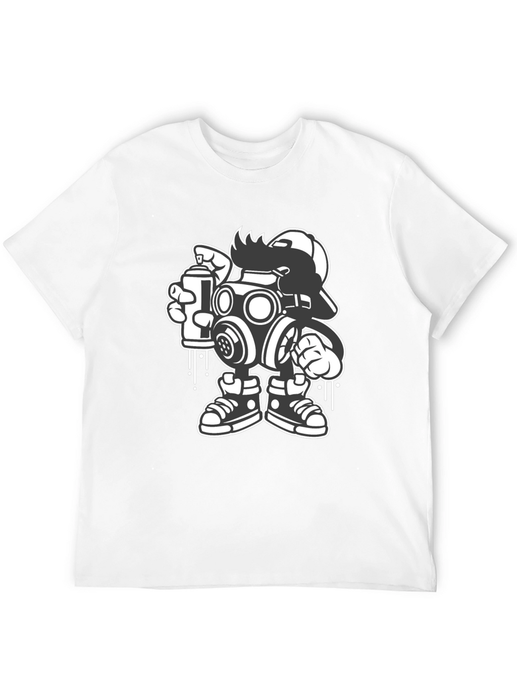 Gas Mask Graffiti Art T-Shirt - Urban Streetwear