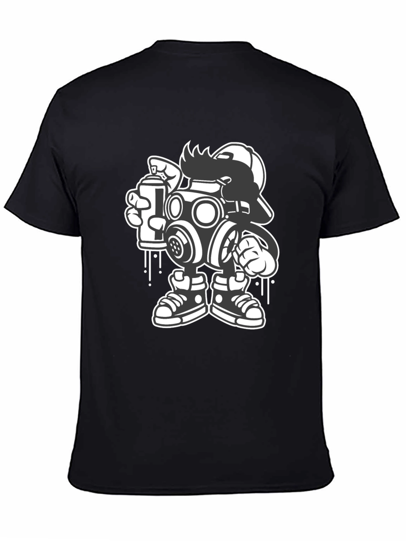 Gas Mask Graffiti Art T-Shirt - Urban Streetwear