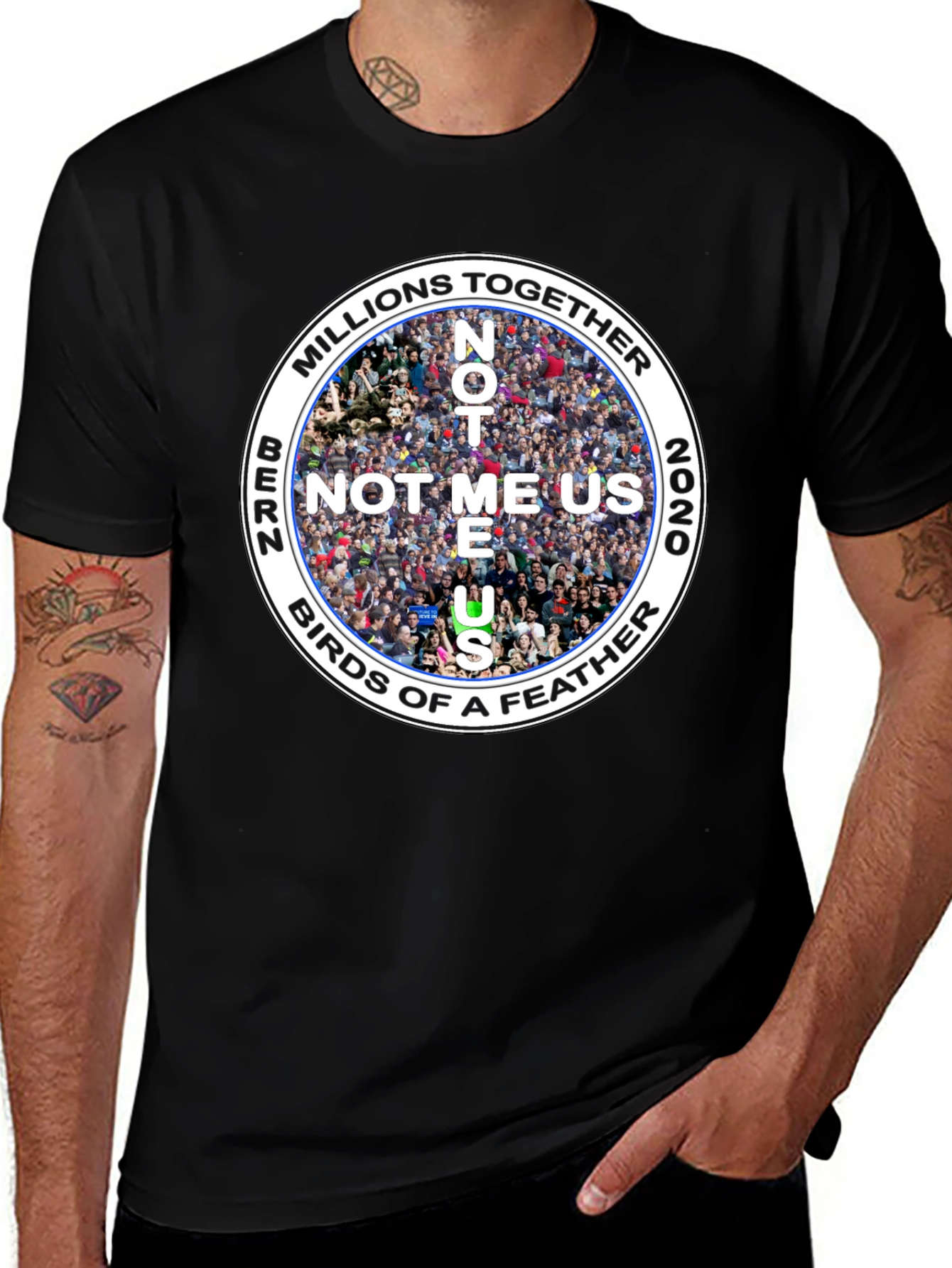 Bernie Sanders Not Me Us Graphic T-Shirt