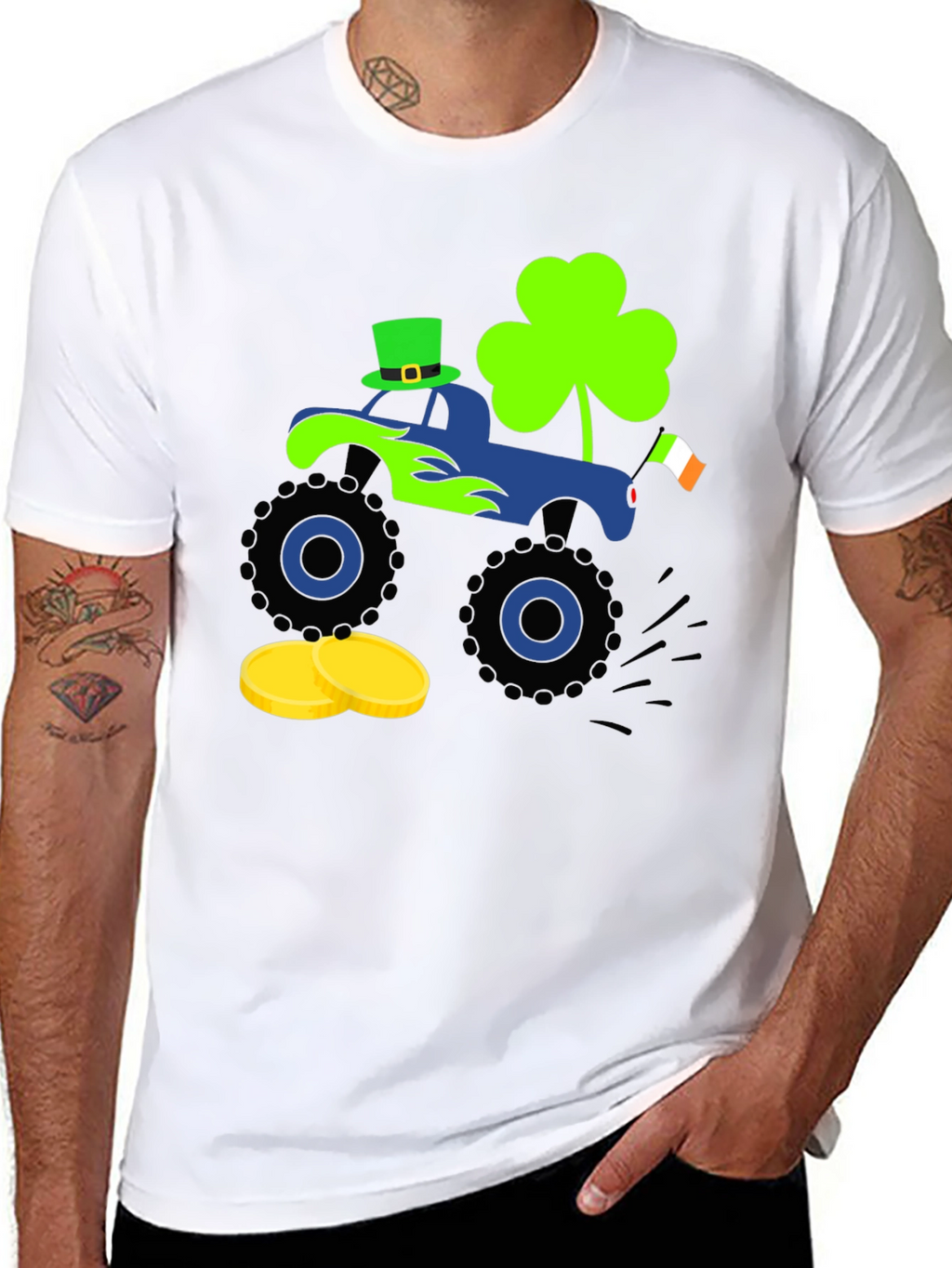 St. Patricks Day Monster Truck T-Shirt