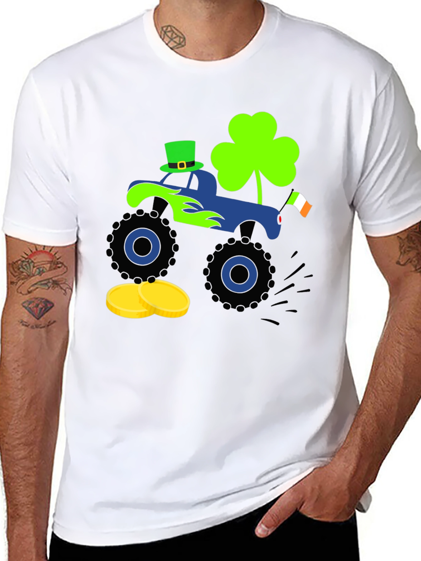 St. Patricks Day Monster Truck T-Shirt