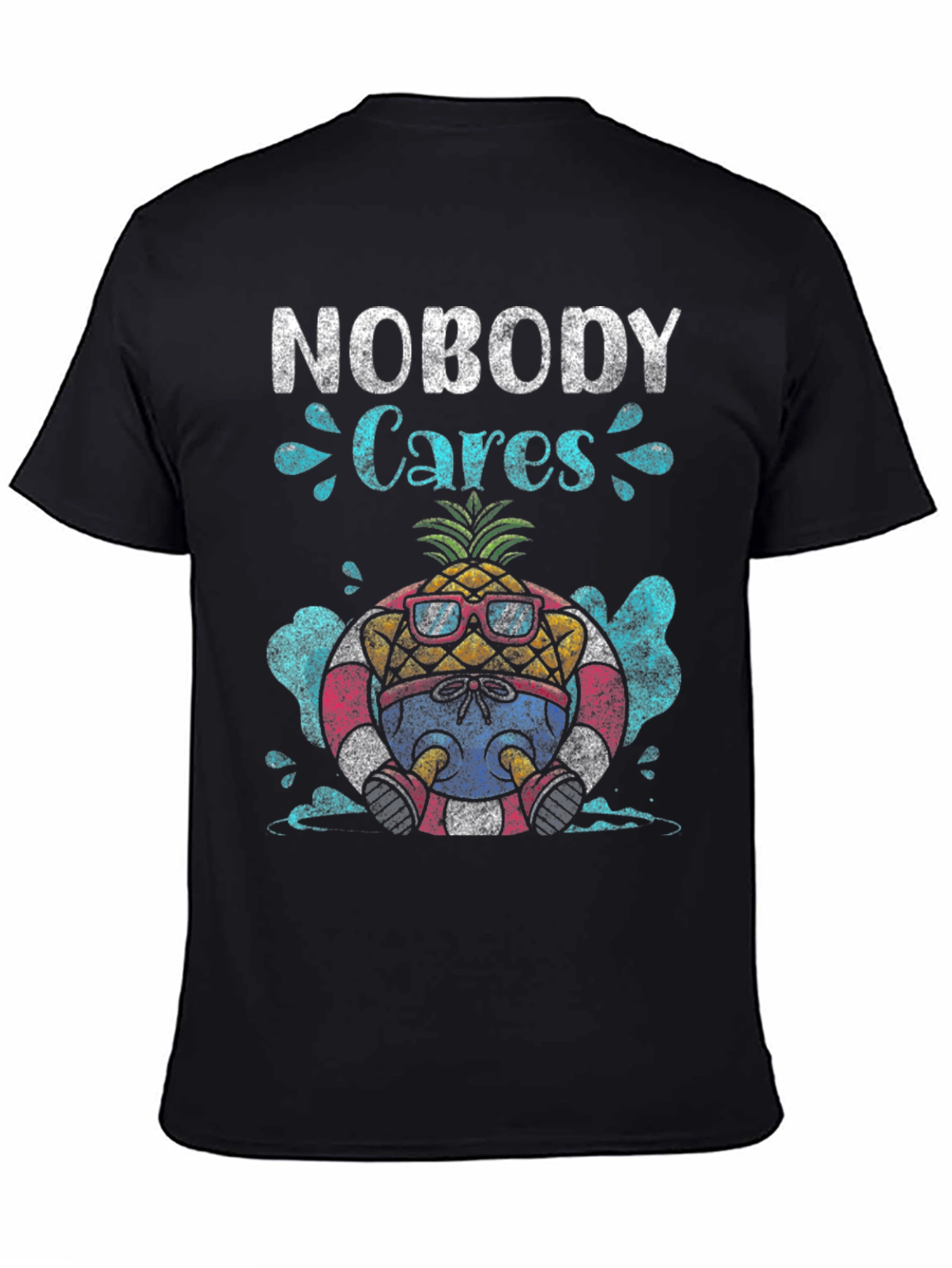 Nobody Cares Pineapple Graphic T-Shirt