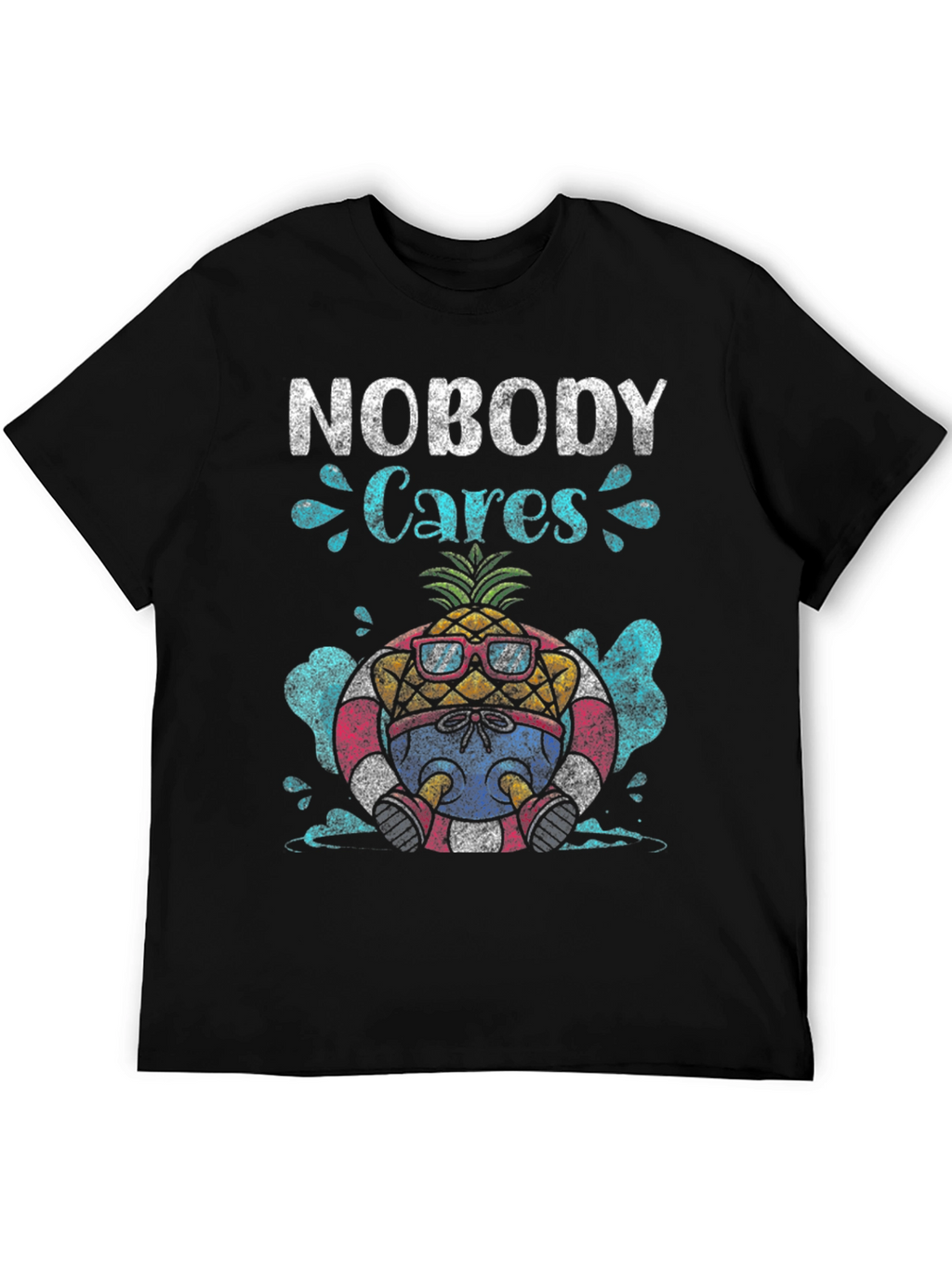 Nobody Cares Pineapple Graphic T-Shirt
