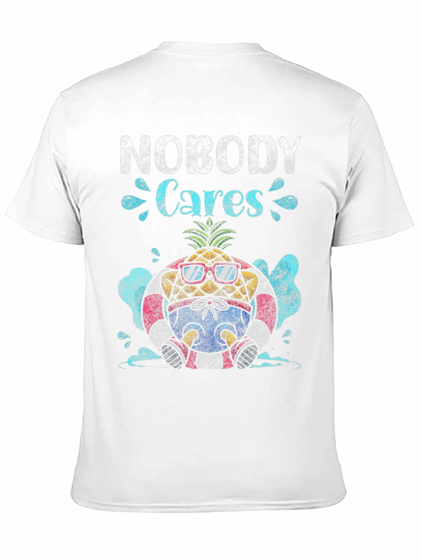 Nobody Cares Pineapple Graphic T-Shirt