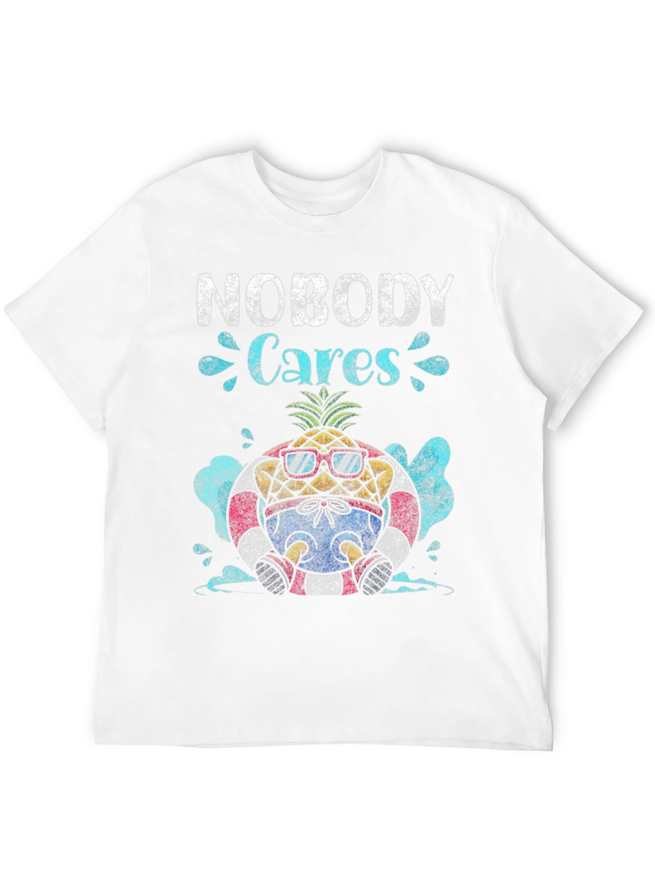 Nobody Cares Pineapple Graphic T-Shirt