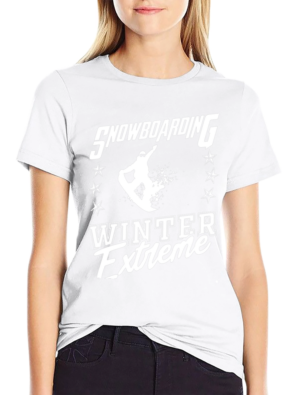 Snowboarding Winter Extreme Graphic T-Shirt