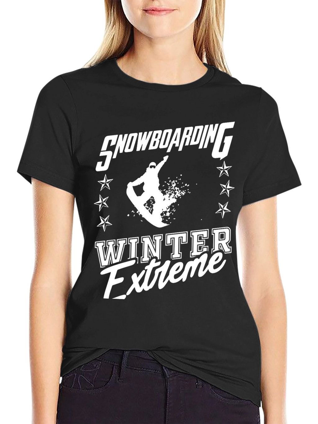 Snowboarding Winter Extreme Graphic T-Shirt