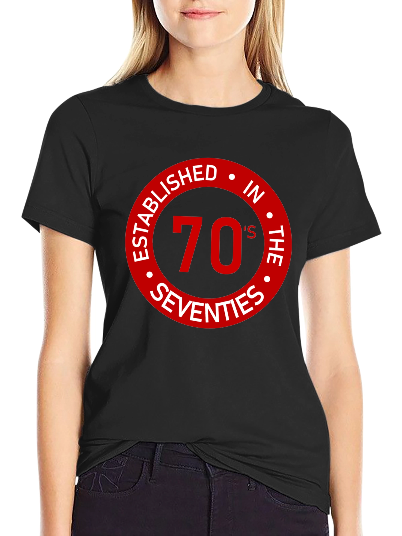 70s Established Black T-Shirt