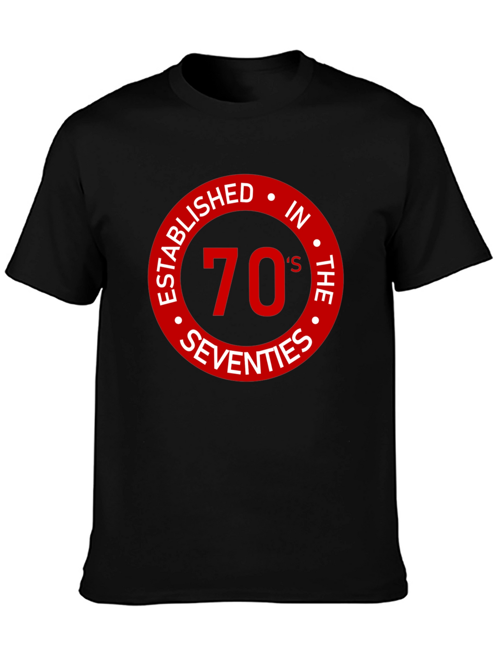 70s Established Black T-Shirt