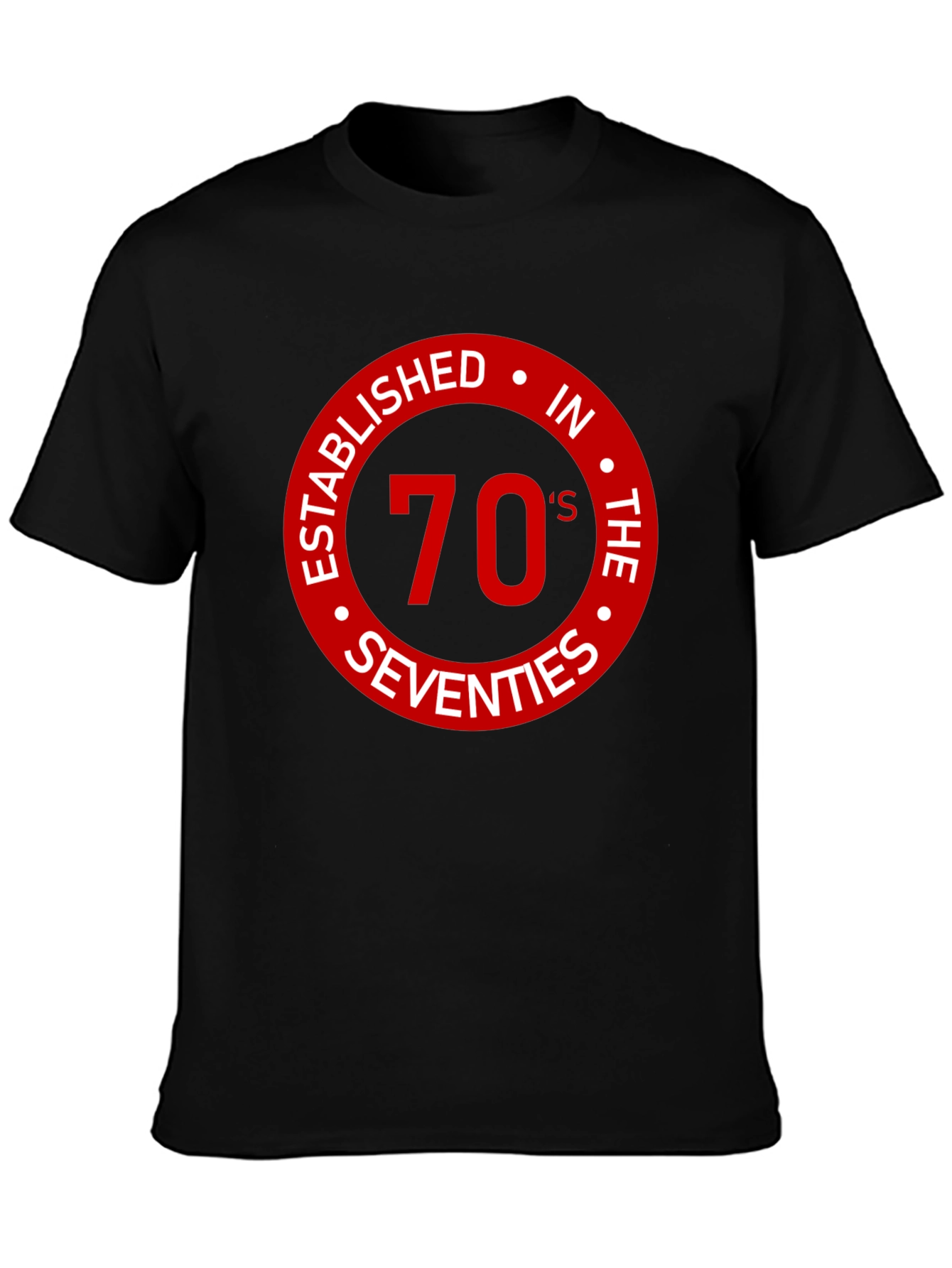 70s Established Black T-Shirt