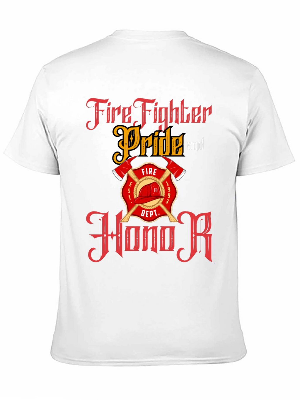 Firefighter Pride Honor Black T-Shirt