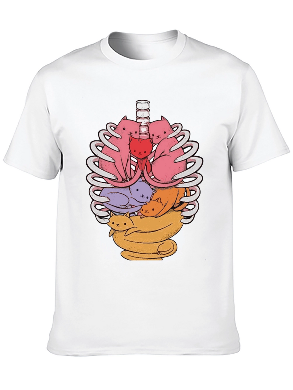 Anatomical Cat Ribcage T-Shirt