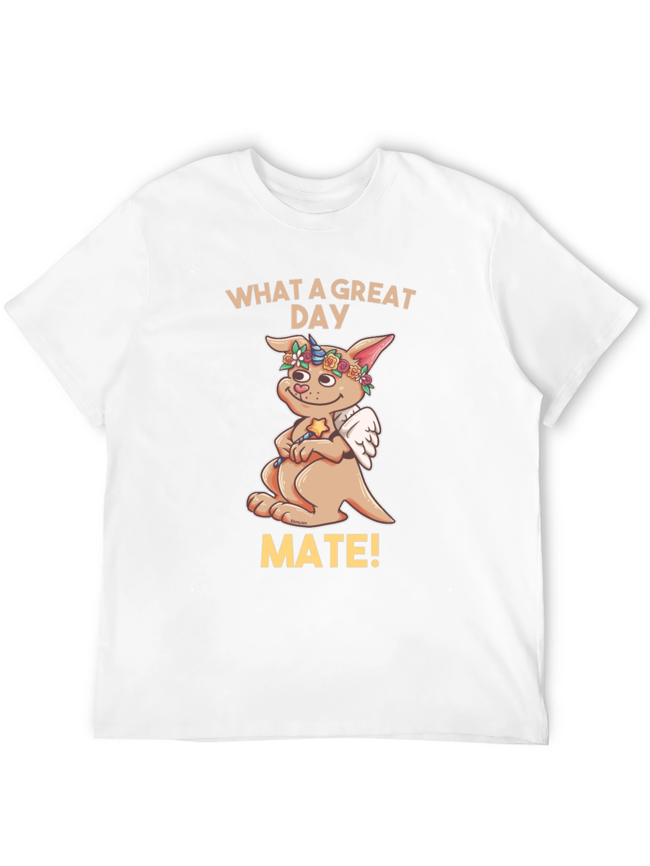 Cute Kangaroo Unicorn Wings T-Shirt