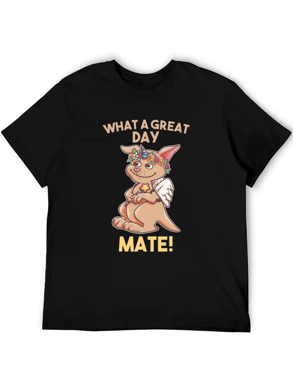Cute Kangaroo Unicorn Wings T-Shirt