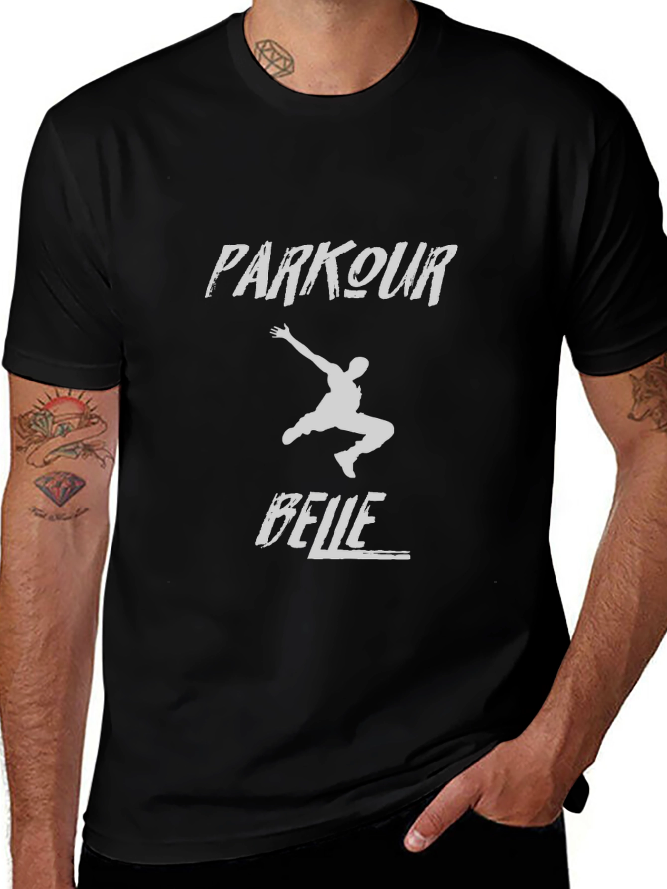 Parkour Belle Black T-Shirt for Urban Athletes