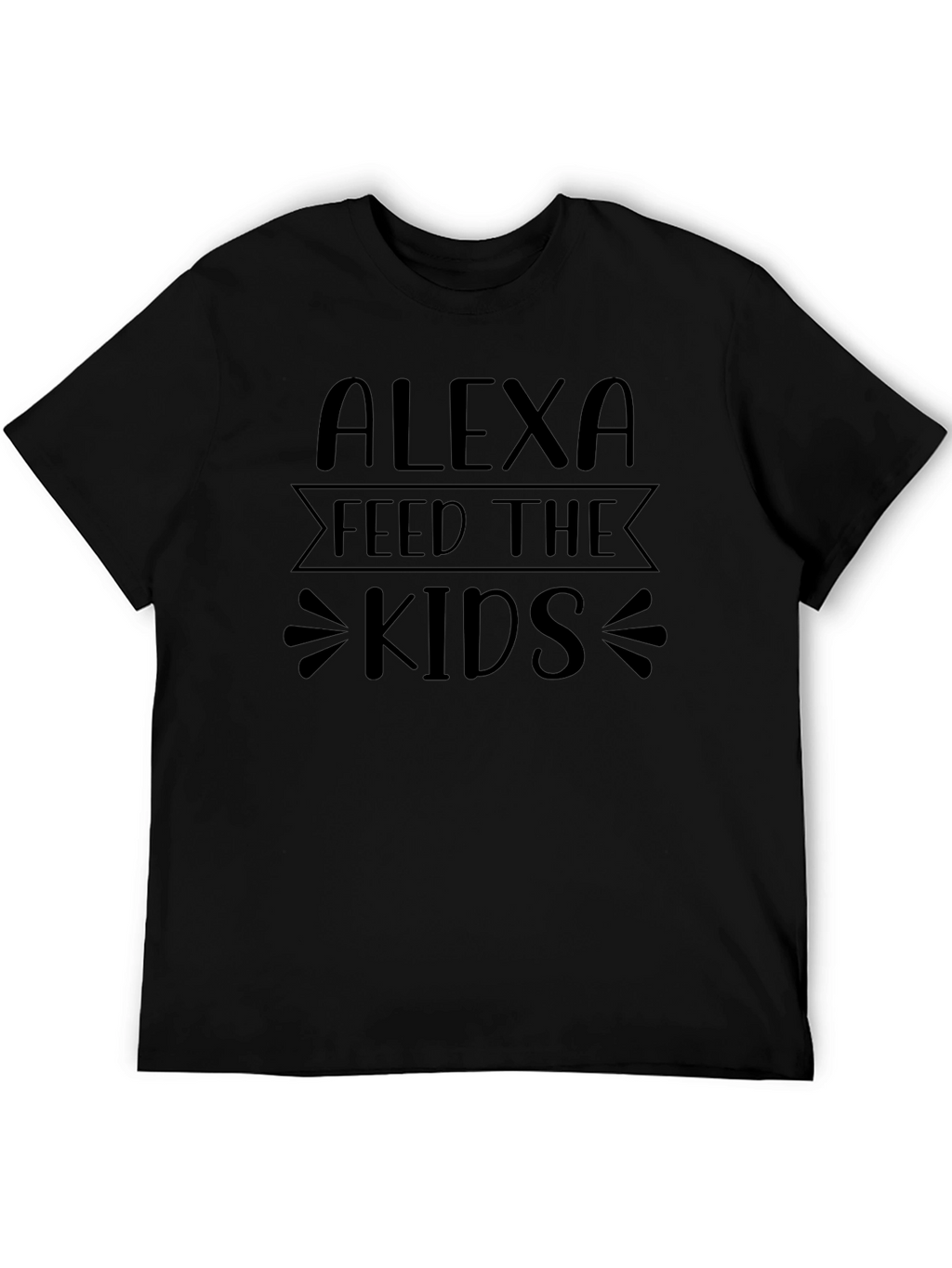 Alexa Feed The Kids Black T-Shirt