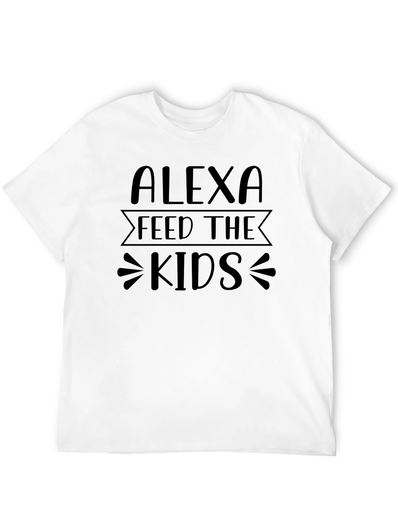 Alexa Feed The Kids Black T-Shirt