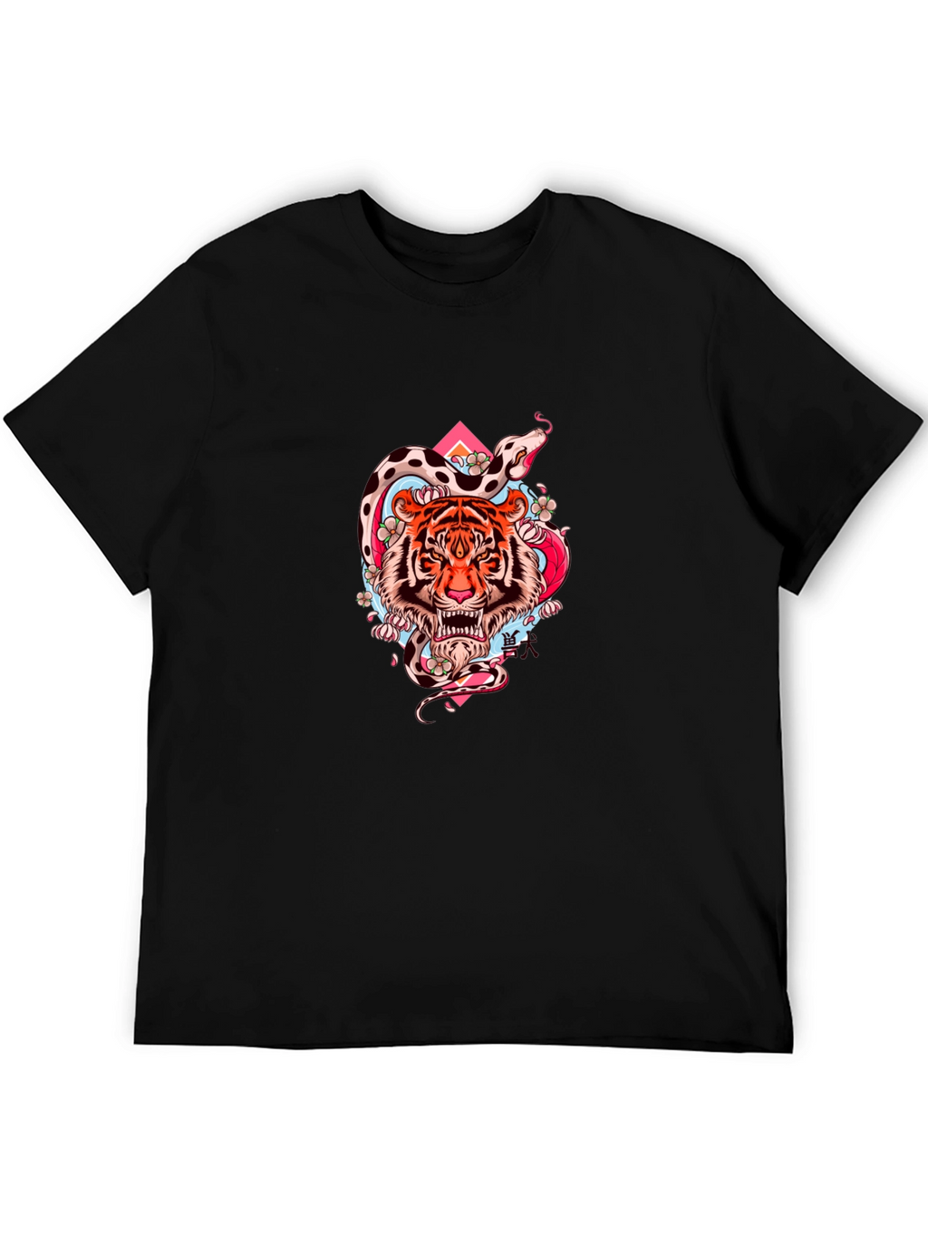 Tiger & Snake Graphic Tee - Cool Streetwear