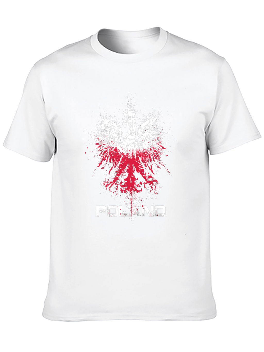 Poland Flag Eagle Black T-Shirt